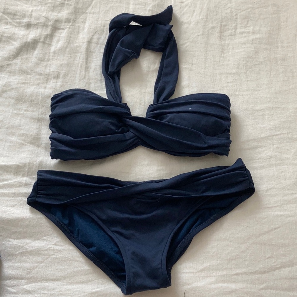 Seafolly Navy Bikini Set, US 8